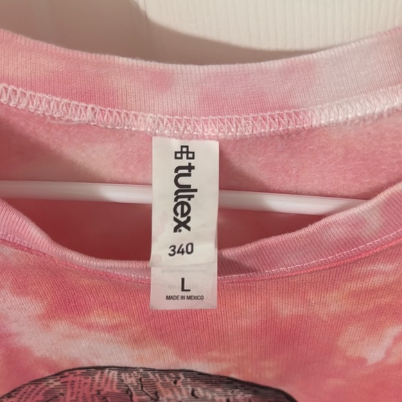 #10 Pink Tie-Dye Skull Sweatshirt - Picture 2 of 4